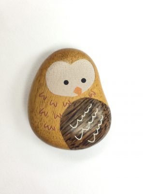 71621-08 Magnet Owl Pebbles(H)