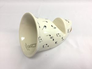 71625-01 Thai陶瓷擴音器-音符(白)