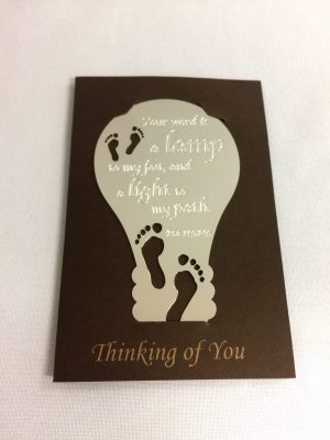 71644-01 Metallic Bookmark Card-Silver(I)