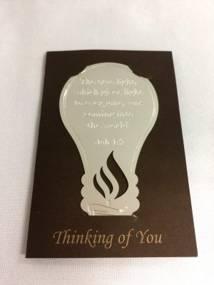 71644-02 Metallic Bookmark Card-Silver(II)