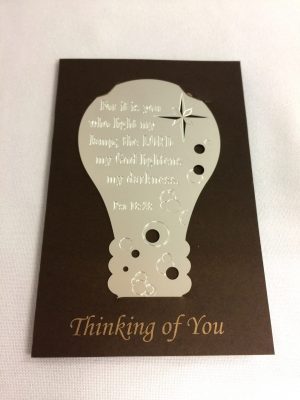 71644-03 Metallic Bookmark Card-Silver(III)