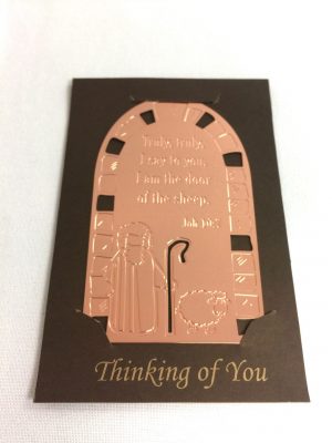 71645-01 Metallic Bookmark Card-Rose Gold(I)