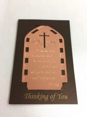 71645-02 Metallic Bookmark Card-Rose Gold(II)