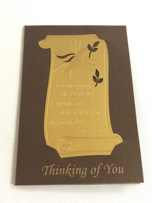 71646-02 Metallic Bookmark Card-Brass(II)