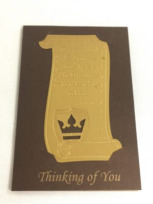 71646-03 Metallic Bookmark Card-Brass(III)