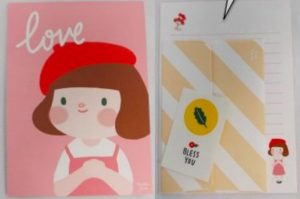 880-953023-6529 Hello Jane Illust Letter Set -01 Love