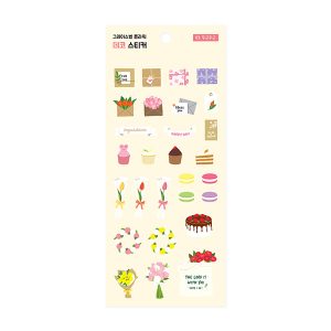 880-953023-8325 GB flower deco sticker 03 Dugen Dugen
